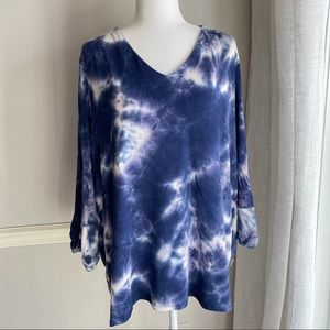 Cha Cha Vente Tie-Dyed Tunic Top